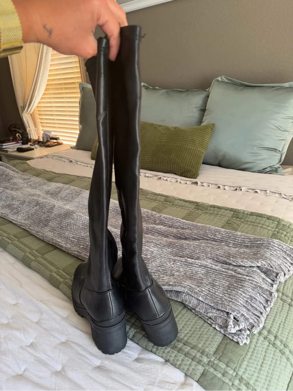 Madden Girl Black Over-the-Knee Boots